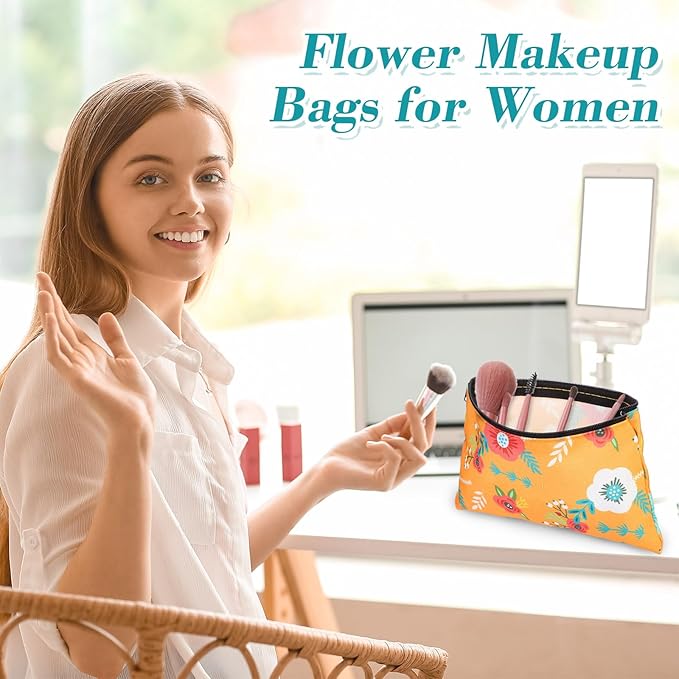 Reginary 20 Pieces Cosmetic Bag for Women, Roomy Makeup Bags with Zipper Toiletry Bag Pouch Travel Accessory Organizer Gifts, 7 x 4.3 Inches