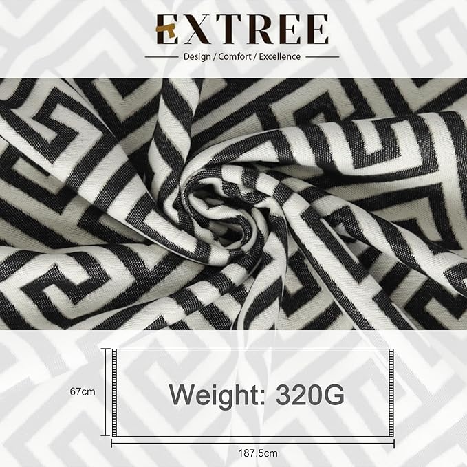 EXTREE Scarfs for Women Pashmina Silky Shawl Wrap for Evening Dressing Blanket Open Front Poncho Cape