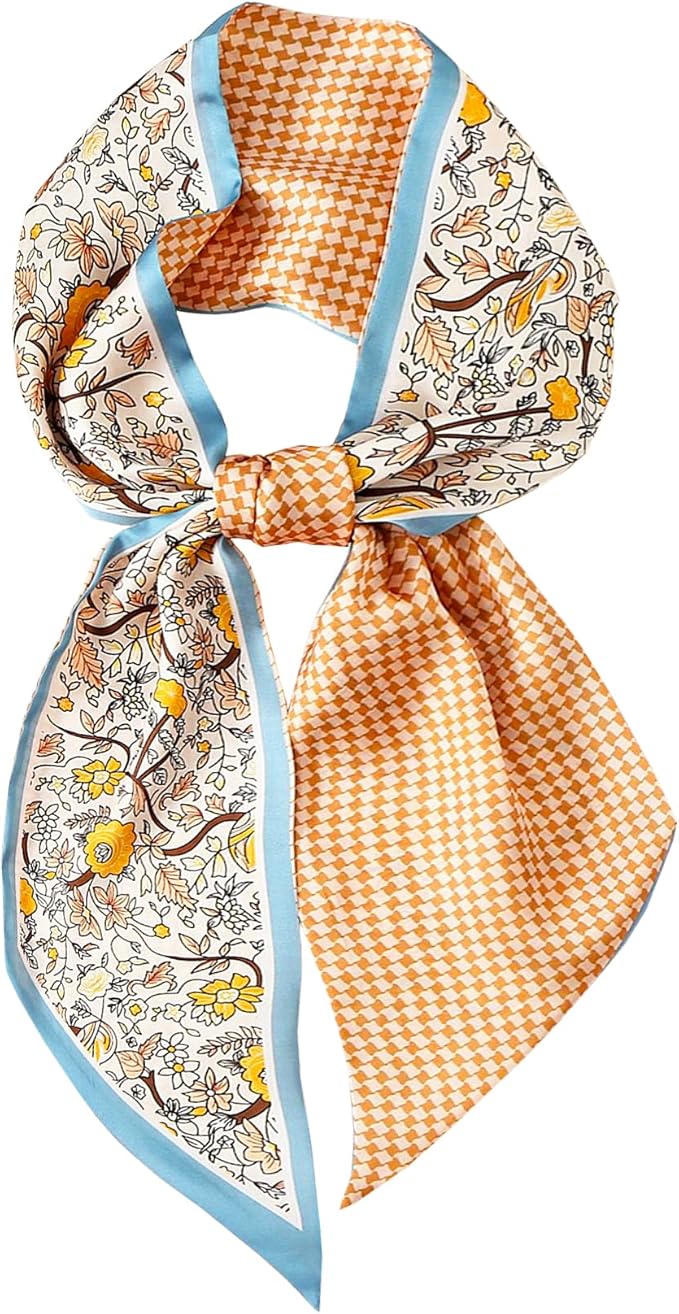 Purse Scarf For Handbags Head Scarves For Women's Hair Bags Scarfs Long Skinny Scarves Fashion Silky