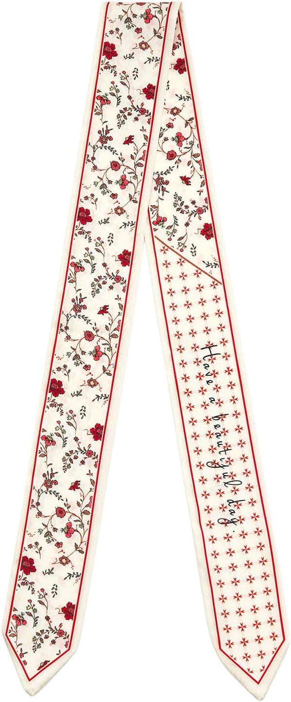 1 Pack Purse Scarf Handbags Skinny Twill Hair Scarves Narrow Neck Scarf Band Women Fashion Accessories Bag Charms
