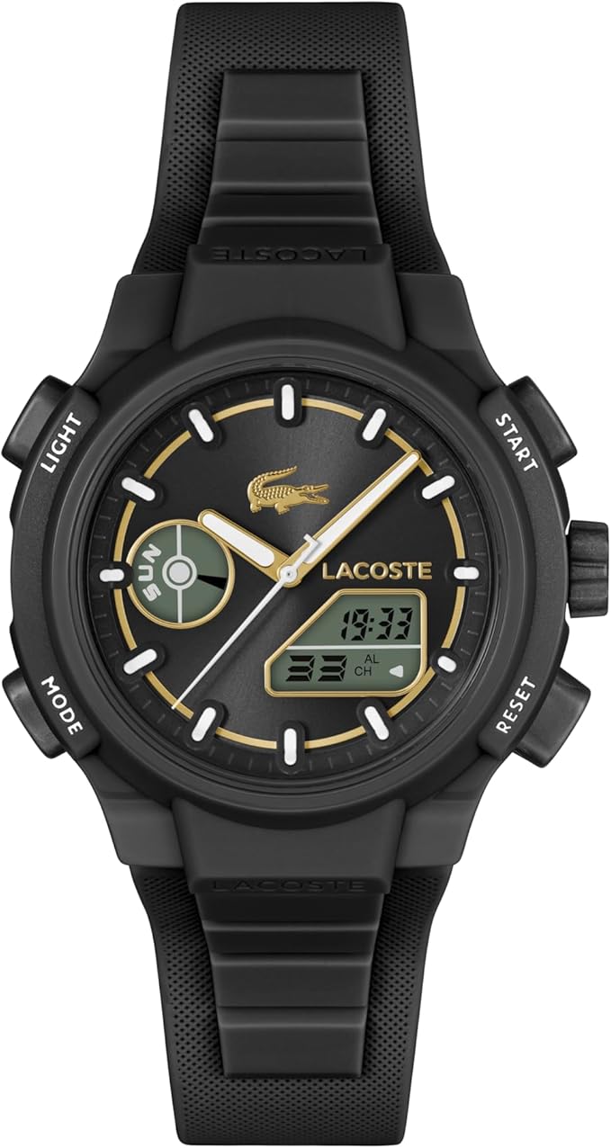 Lacoste LC33 Women's Analog Digital Watch, Silicone Strap, Contemporary, Sporty - Premium Fashion Timepiece - Gift for Her, 40mm