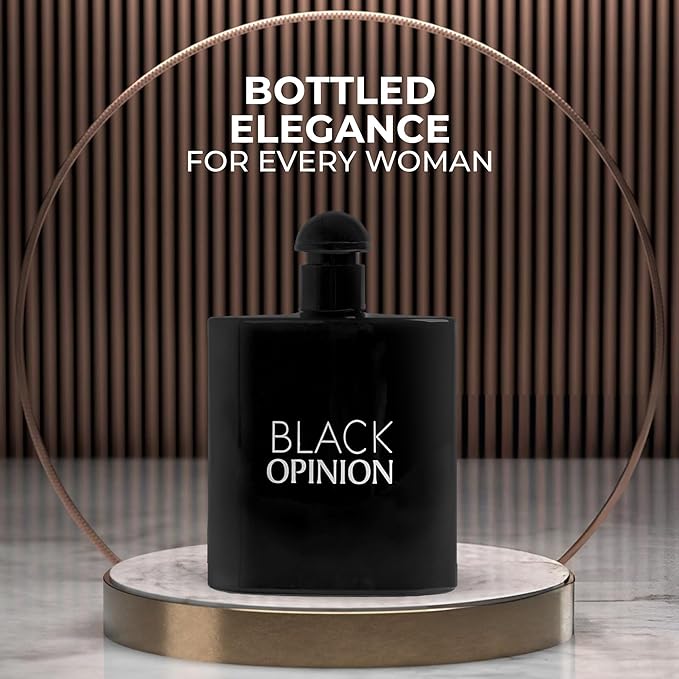 2PCS Black Opinion Women's Perfume Sweet and Irresistible Eau de Parfum for Women Long Lasting 3.4 Fl Oz Fragrance for Daily Elegance