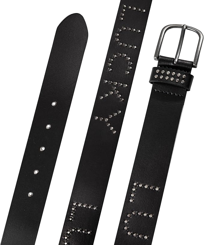 Lucky Brand womens Studded Leather Belt | Stylish | Classic | Modern | Jeans | Pants | Skirt | Dress
