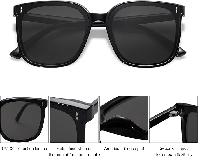 SOJOS Sunglasses for Women Men Vintage Style Shades SJ2157