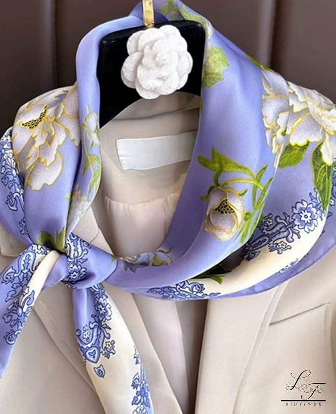 Satin Bandanas Head Scarf For Women Hair Scarves Accessories Lightweight Fashion Wrap Neck Silk Sleeping Headscarf