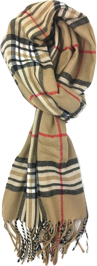 Plum Feathers Super Soft Luxurious Cashmere Feel unisex for Men and Women Winter Scarf