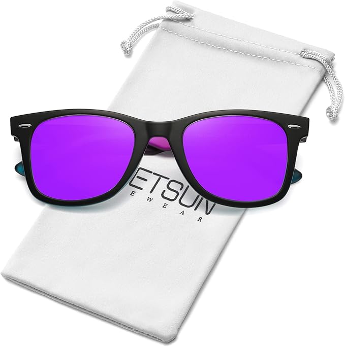 MEETSUN Polarized Sunglasses for Women Men Classic Retro Square Frame Driving Sun Glasses UV Protection