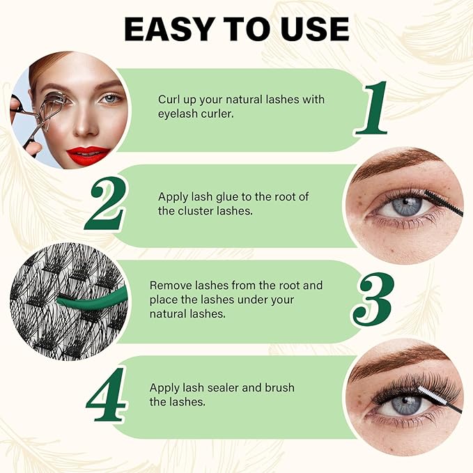 Lash Clusters 144pcs Eyelash Clusters D Curl 8-18MIX Individual Lashes KEYYOU Air Touch Cluster Lashes Super Lightweight Soft Wispy Comfortable Easy DIY at Home(Air02-D-8-18MIX)