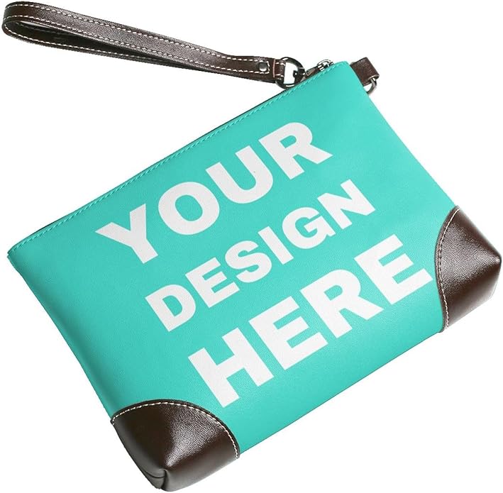 Custom Leather Wristlet Personalized Wallets For Women Men Wristlet Handbags Customized Clutch Purses For Women