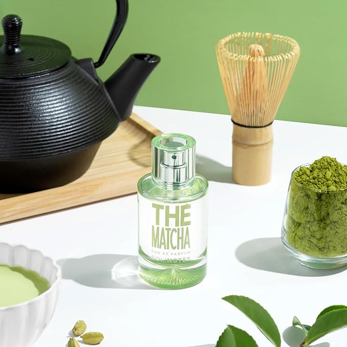 Solinotes Matcha Tea Perfume for Women, 1.7 Fl Oz/ 50 ML Eau De Parfum, Delicate Floral and Soothing Scent with Premium Ingredients - Clean Perfume, Cruelty Free, Vegan, Made in France