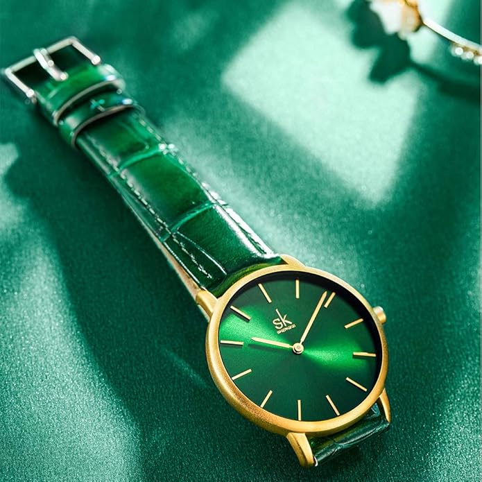 SHENGKE Simplicity Creative Women Watch Genuine Leather Elegant Women Watches Ladies Business Wristwatch