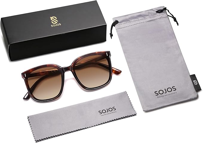 SOJOS Sunglasses for Women Men Vintage Style Shades SJ2157