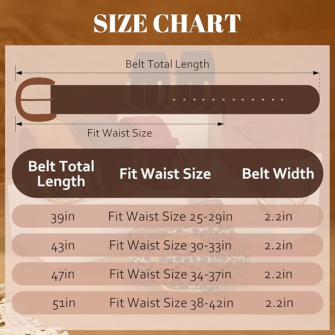 SANSTHS Women Wide Suede Belt for Dresses Jeans Fashion Thick Leather Waist Belts Ladies Chunky Belts