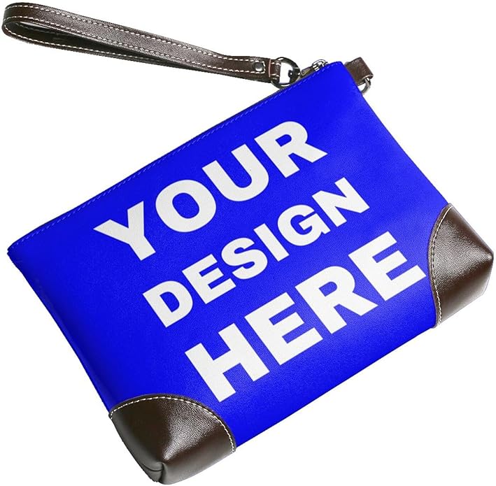 Custom Leather Wristlet Personalized Wallets For Women Men Wristlet Handbags Customized Clutch Purses For Women