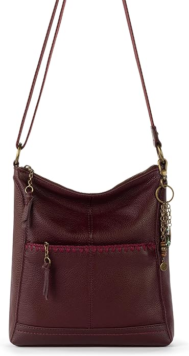 The Sak Lucia Crossbody Bag in Leather, Convertible Purse with Adjustable Strap