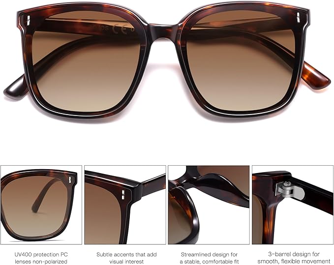 SOJOS Sunglasses for Women Men Vintage Style Shades SJ2157