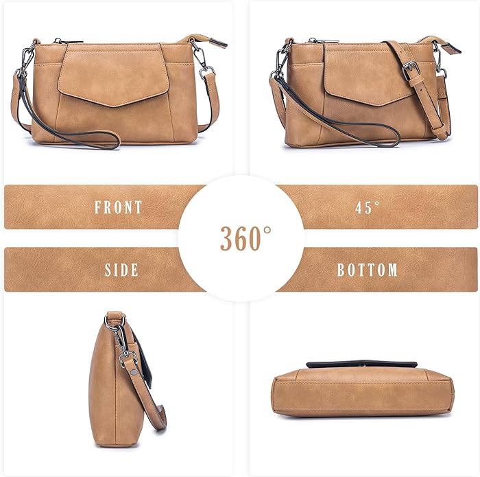 Small Crossbody Bags for Women, Cell Phone Bag Mini Over Wristlets Handbag Wallet Purse with Card Slots