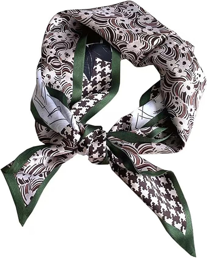 100% Mulberry Silk Ribbon Scarf for Hair Beach Head Wraps for Women Handbag accessories Necktie