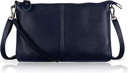 befen Genuine Leather Wristlet Clutch Wallet Purses Small Crossbody Bags for Women with RFID Blocking Card Slots