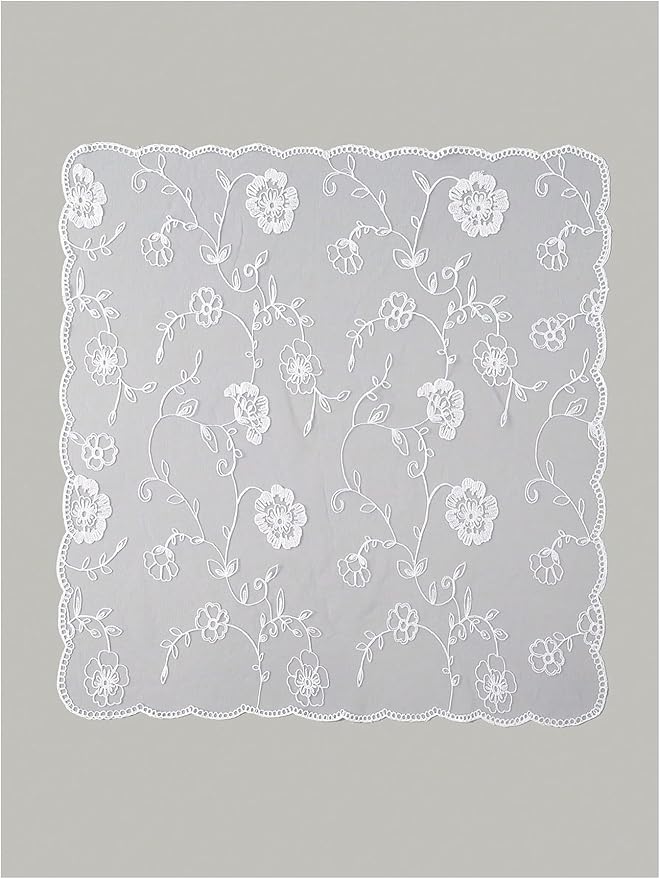 Floerns Women's Flower Embroidery Hair Scarf Headband Sheer Lace Hair Bandana