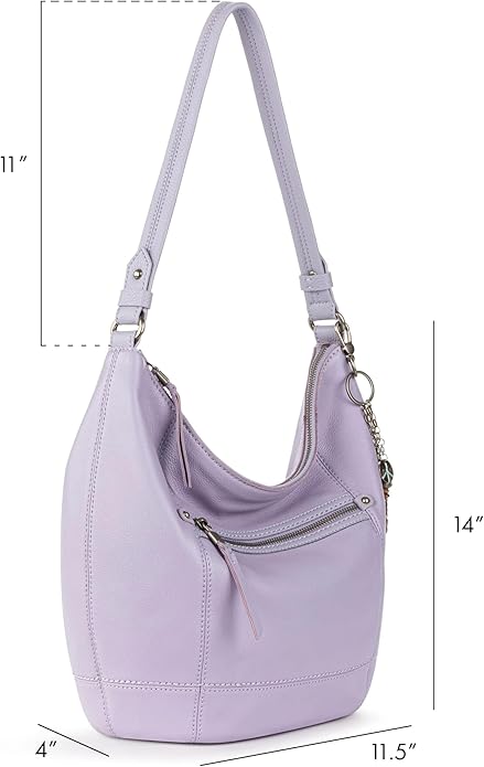 The Sak Sequoia Hobo Bag - Premium Large Leather Women's Handbag for Everyday & Travel - Durable Purse With Zipper Pocket
