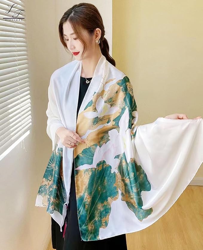 Shawl Scarf For Women Lightweight Scarves Floral Pattern Formal Evening Dressesformal Shawl Summer Wraps