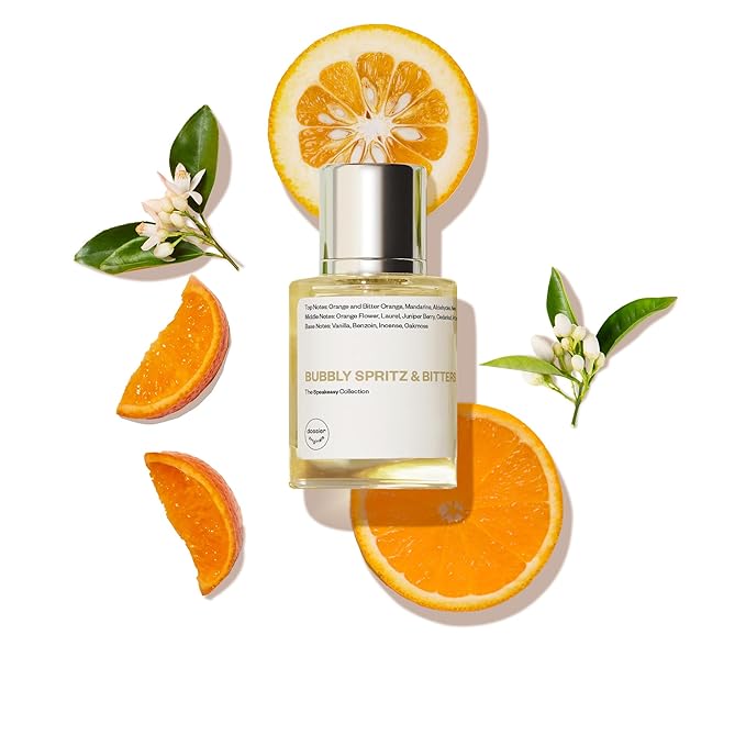 Dossier Bubbly Spritz & Bitters Eau de Parfum for All - 50ml / 1.7oz - Sparkling Citrus Aromatic Fragrance with Grapefruit, Neroli & Vetiver - Vegan, Clean, Genderless Perfume