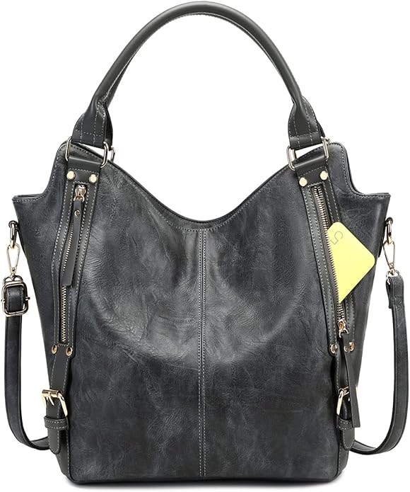 Women Tote Bag Handbags PU Leather Fashion Hobo Shoulder Bags with Adjustable Shoulder Strap