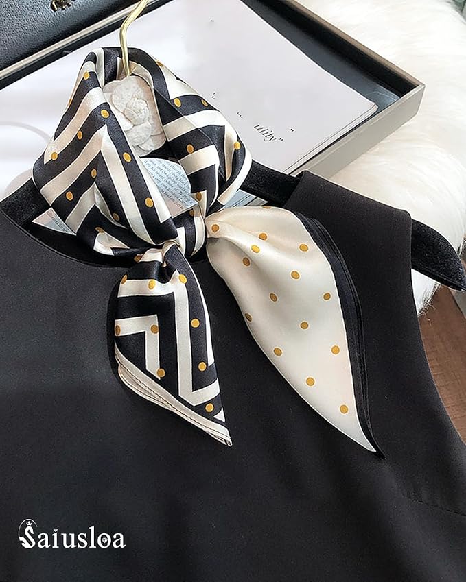 Neck Scarf For Womens Silky Head Scarves Hair Bandanas Square Scarf Fashion Accessories lightweight
