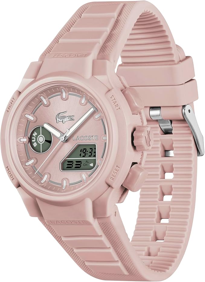 Lacoste LC33 Women's Analog Digital Watch, Silicone Strap, Contemporary, Sporty - Premium Fashion Timepiece - Gift for Her, 40mm