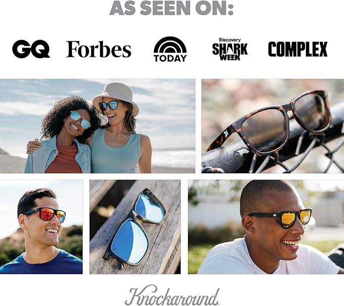Knockaround Deja Views Polarized Sunglasses for Women & Men - Trendy Sunglasses - UV400 Protection
