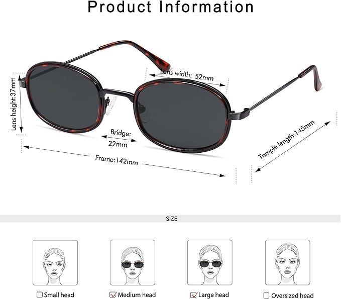 Retro Oval Sunglasses for Women Men Trendy Large Round Y2k Sunnies AP3681