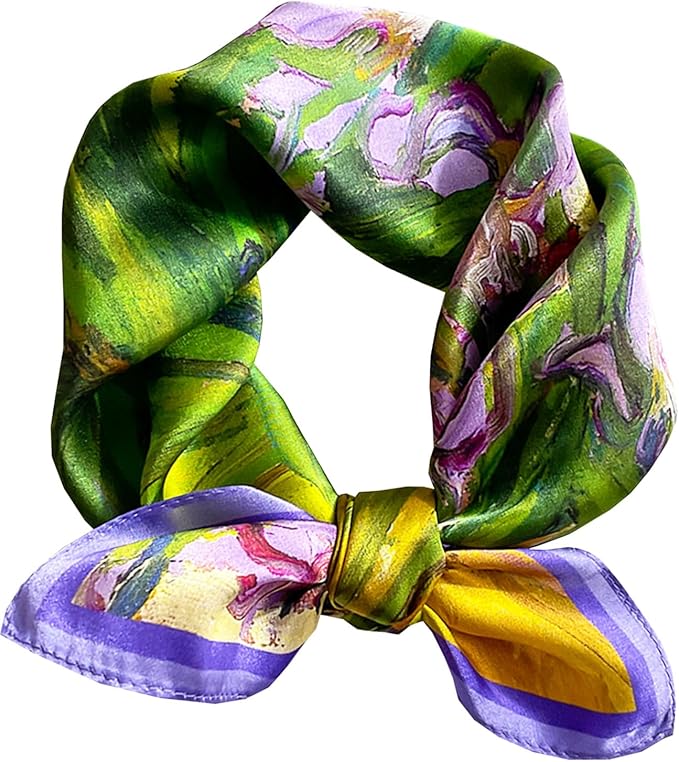 Neck Scarf For Womens Silky Head Scarves Hair Bandanas Square Scarf Fashion Accessories lightweight