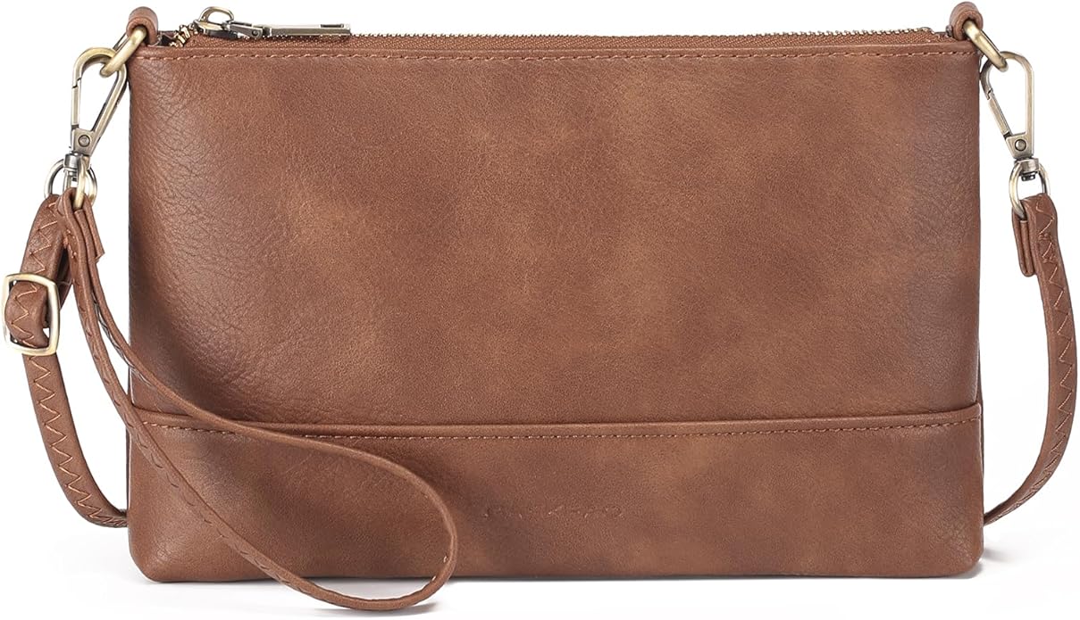 GAEKEAO Wristlet Wallet Clutch Purses For Women Small Crossbody Bag Cell Phone Wallet Purse Shoulder Handbag with Card Slots