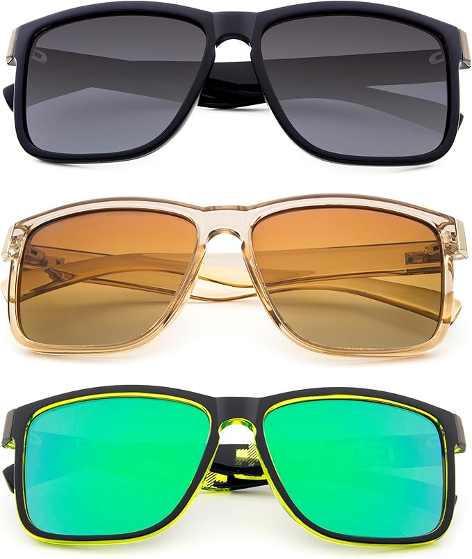 ANDOILT Sport Polarized Square Sunglasses