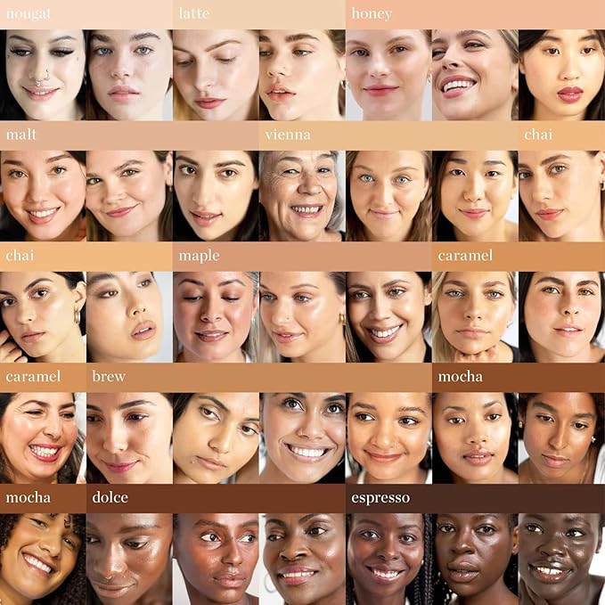 Ere Perez - Natural Oat Milk Liquid Foundation | Breathable, Buildable, Med-Full Coverage | Peach Extract, Vit. E | Vegan, Cruelty-Free, Clean Beauty (Mocha | med-dark neutral cool, 1fl oz | 30ml)