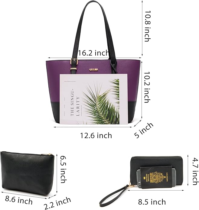 Purses And Wallets Set For Women Work Tote Satchel Handbags Shoulder Bag Top Handle Totes Purse With Matching Wallet