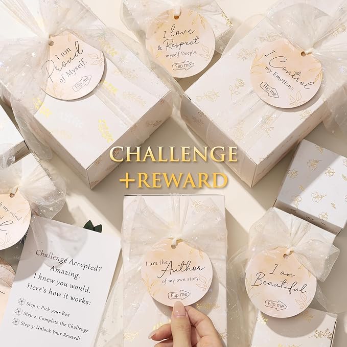 Valentines Gifts for Women & Teenage Girls, 10 Day Self Love Challenge to Unlock 10 Wrapped Spa Gift Baskets, Tween Teen Girl Trendy Stuff Bath Shower Sets Self Care Birthday Gifts Stocking Stuffers