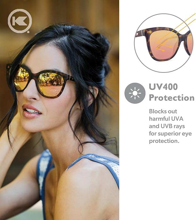 Knockaround Deja Views Polarized Sunglasses for Women & Men - Trendy Sunglasses - UV400 Protection