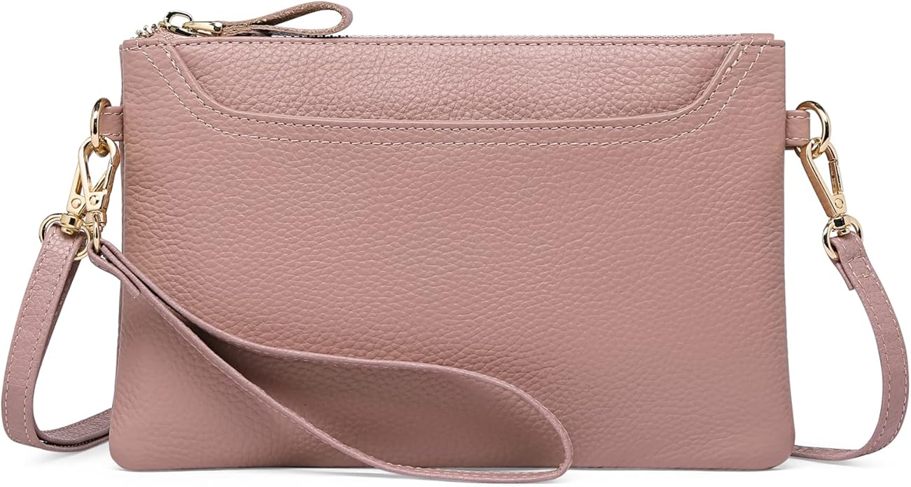 SENDEFN Leather Wristlet Clutch Small Women Crossbody Shoulder Bag Wallet Purses RIFD Card Slots