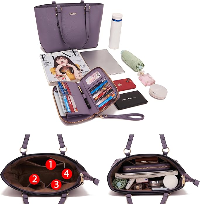 Purses And Wallets Set For Women Work Tote Satchel Handbags Shoulder Bag Top Handle Totes Purse With Matching Wallet