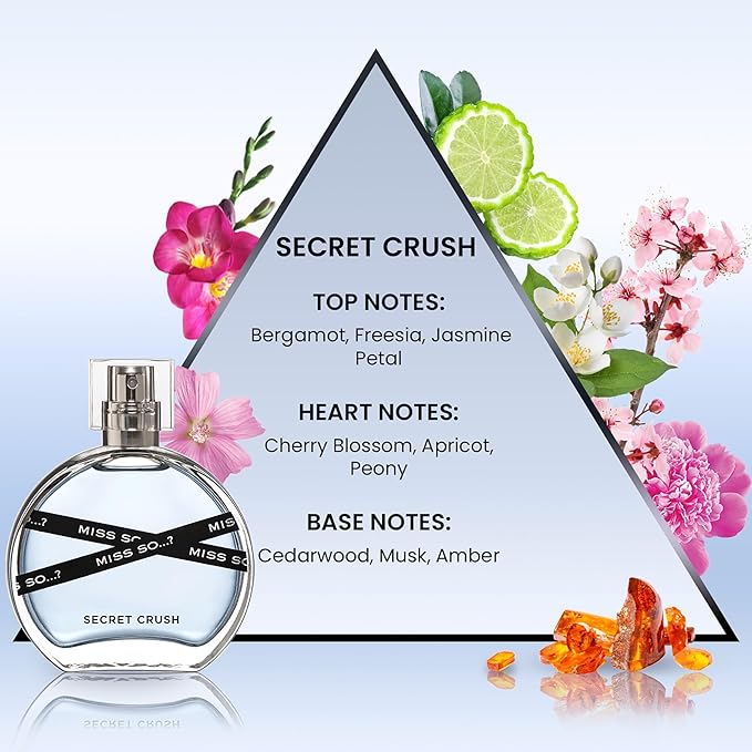 Miss So…? Set - Perfumes for Women with Floral, Fruity and Vanilla Perfume Notes - 800 Sprays - Gifts for Women - 3 pcs Gift Set