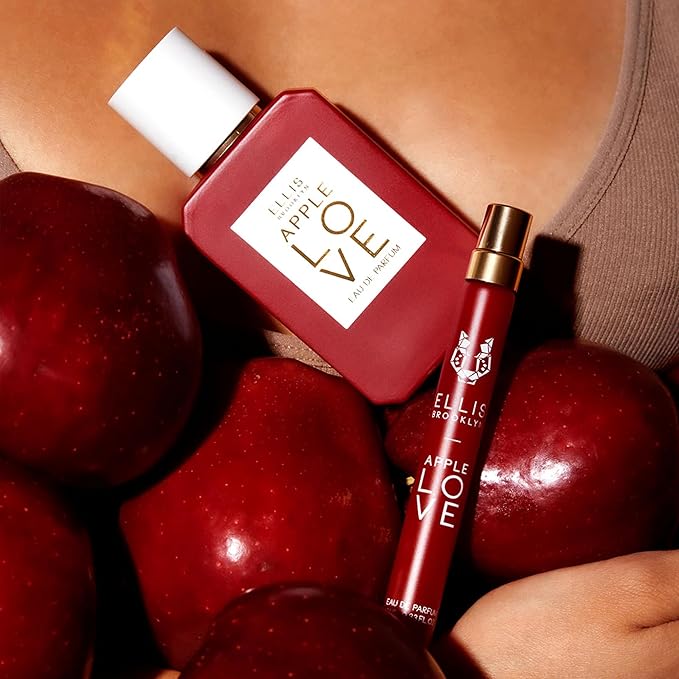 Ellis Brooklyn APPLE LOVE Eau de Parfum, Mini Dabber, Perfume for Women, Amber Gourmand, Apple Scented, Vegan, Cruelty-Free, Sustainable Ingredients, Made in USA – 7.5ml / 0.25 Fl Oz