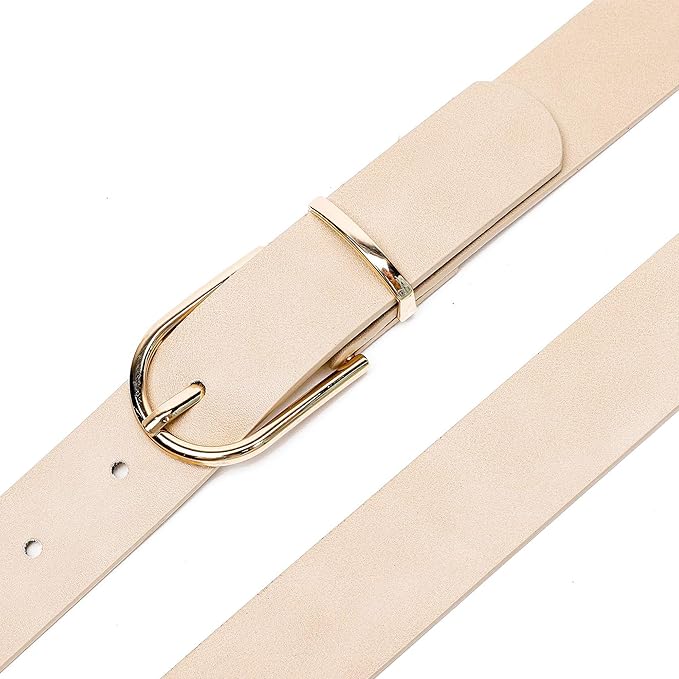 Earnda Women's Faux Leather Chic Belt for Ladies Jeans