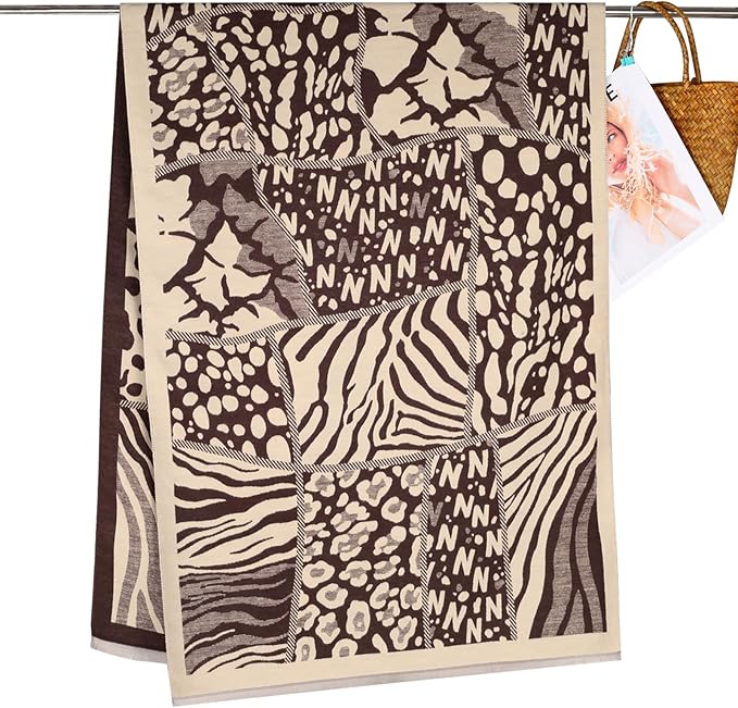 EXTREE Scarfs for Women Pashmina Silky Shawl Wrap for Evening Dressing Blanket Open Front Poncho Cape