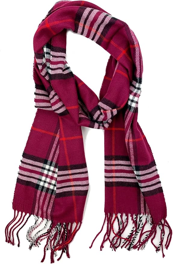 Plum Feathers Super Soft Luxurious Cashmere Feel unisex for Men and Women Winter Scarf