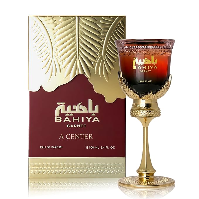 Bahiya Garnet Women's Vanilla Perfume 3.4 Fl Oz Eau de Parfum - Bergamot,Mandarin,Mango,Jasmine,Amber & Musk, Luxury Scent with 24H Longevity Long Lasting Fragrance for Daily Use