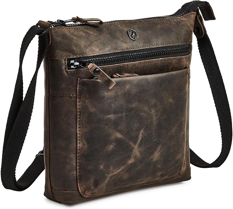 Real Leather Purse for Women Crossbody Bag Travel Shoulder Handbag Small Vintage Pocketbook | Real Leather, Travel, Shoulder, Small, Vintage