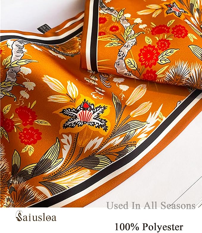 Purse Scarf For Handbags Head Scarves For Women's Hair Bags Scarfs Long Skinny Scarves Fashion Silky