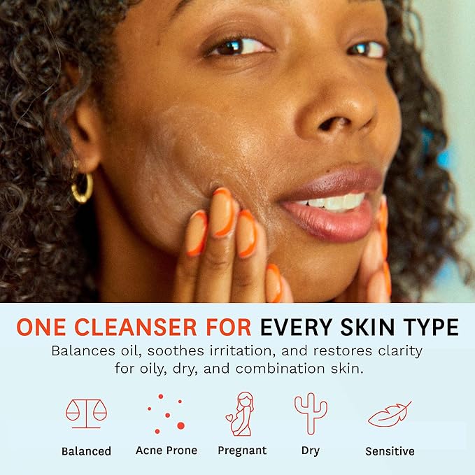 Fig.1 Micellar Oil Cleanser Refill for Face - Makeup Remover Cleansing oil, Facial Cleanser - Squalane & Grapeseed Oil Formula, Cleanse without Clogging Pores, Acne-Prone Facial Skincare, 3.4 Fl/Oz